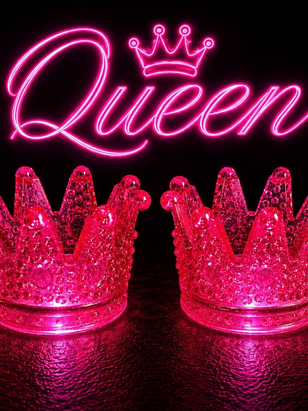LED Pink Princess Crowns —